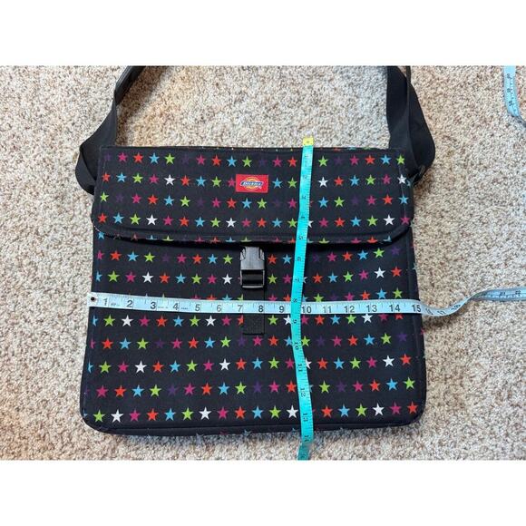 DICKIES Crossbody messenger satchel/bag Lots of pockets! , LAPTOP SLEEVE; Stars - Picture 4 of 10